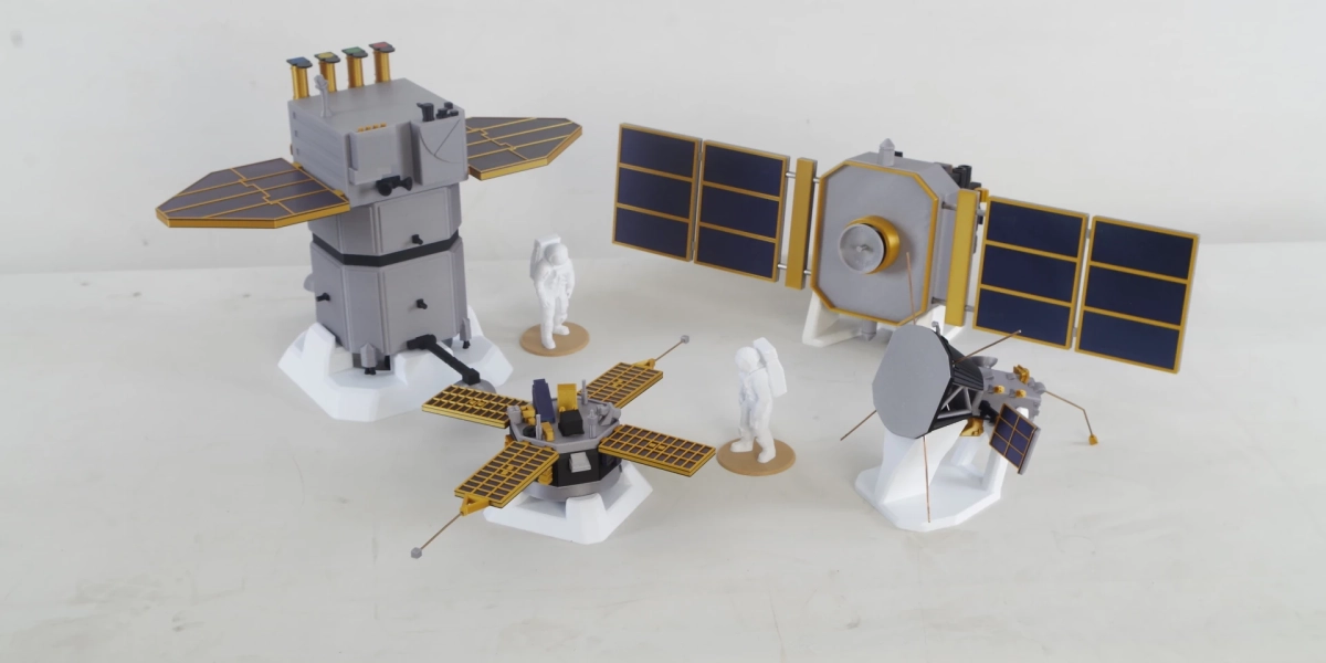 support pédagogique en 3D de satellites